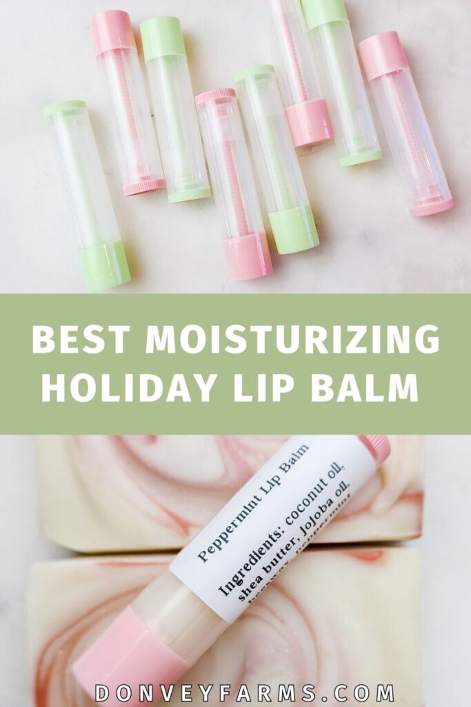pinterest photo for peppermint lip balm recipe