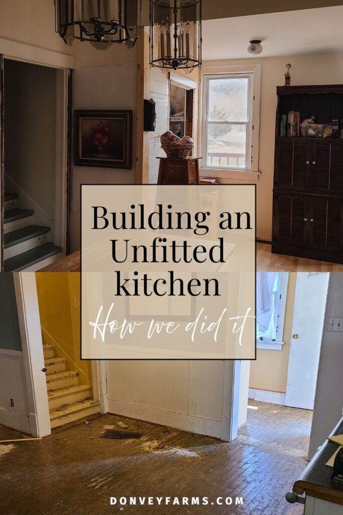 pinterest photo for How To Make An Unfitted Kitchen
