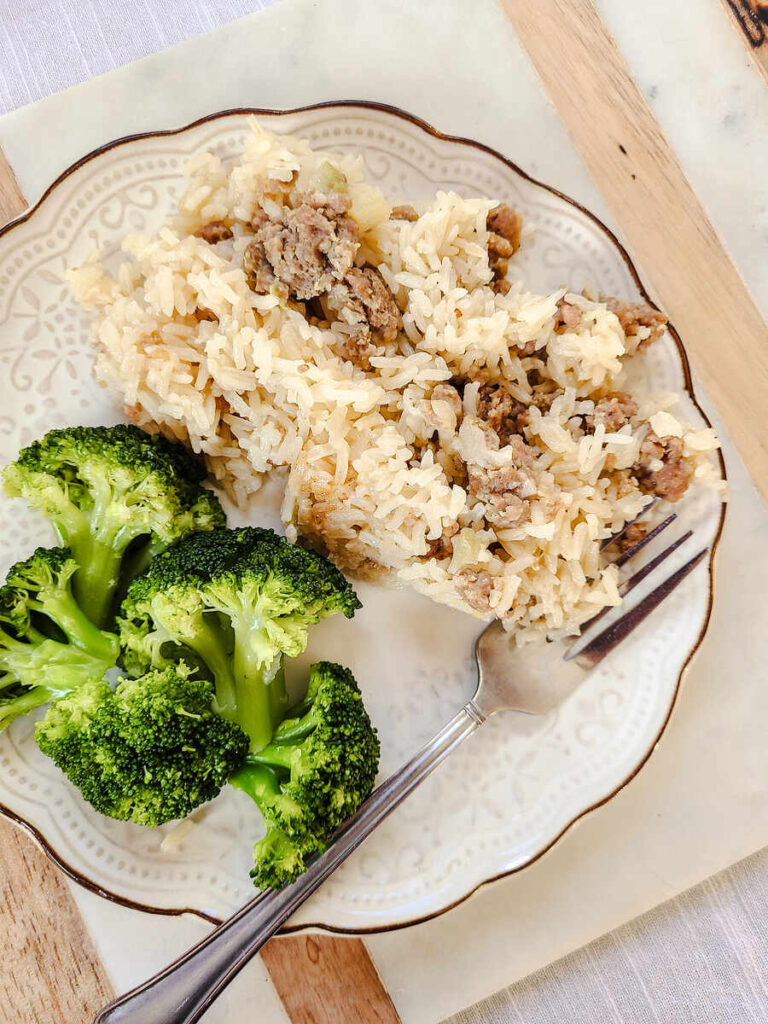 Simple Sausage Rice Dinner Instant Pot or Stovetop Recipe