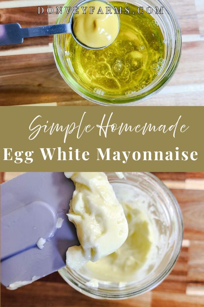 pinterest photo for How To Make Easy egg white Mayonnaise