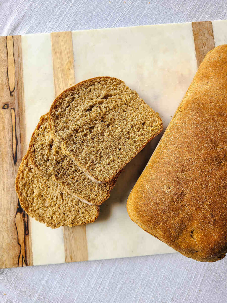 Easy Whole Wheat Sandwich Bread Recipe